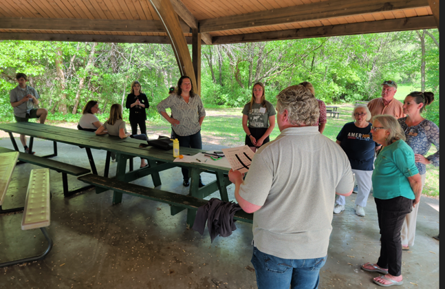 Photo: ACD staff and supervisors at their annual workshop, held in Ham Lake Park.